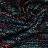 Teal Horizontal-Stripe Chenille, Polyester