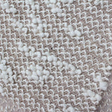 White Textured Chunky Knit, Cotton-Poly