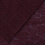 Burgundy Openwork Rib Knit, Polyester