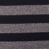 Black Horizontal-Stripe Knit, Poly-Viscose