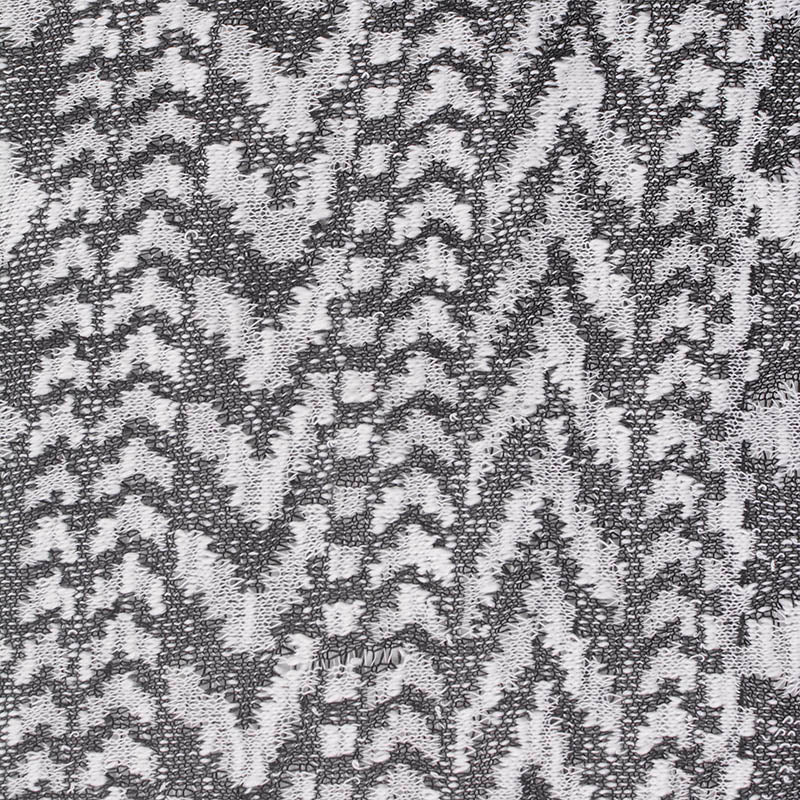 Black Zigzag Jacquard, Polyester, 248 gsm
