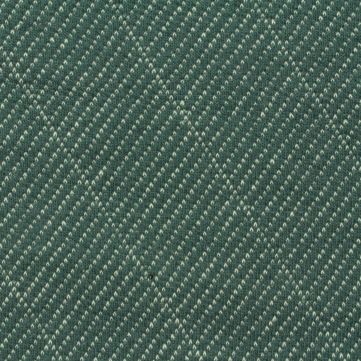 Light Green Diagonal-Fleck Interlock Knit, Cotton-Poly