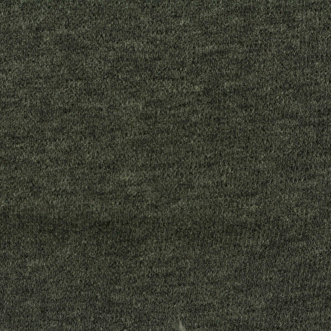 Dark Green Marl French Terry, Poly-Cotton, 200 gsm