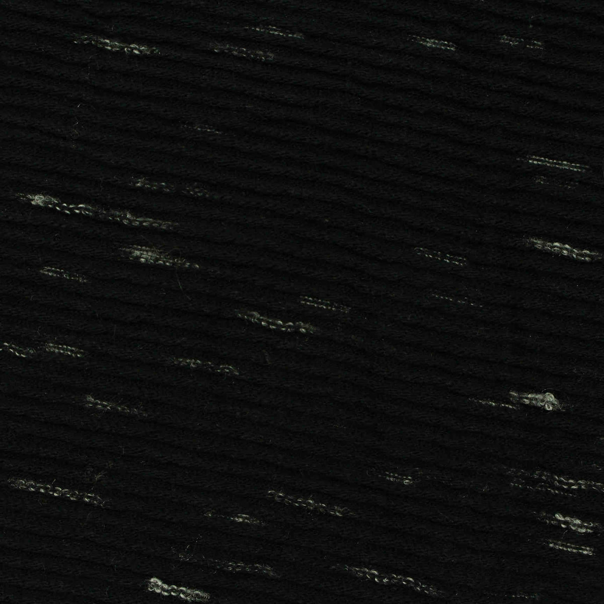 Black Marl Jersey Knit, Cotton, 200 gsm