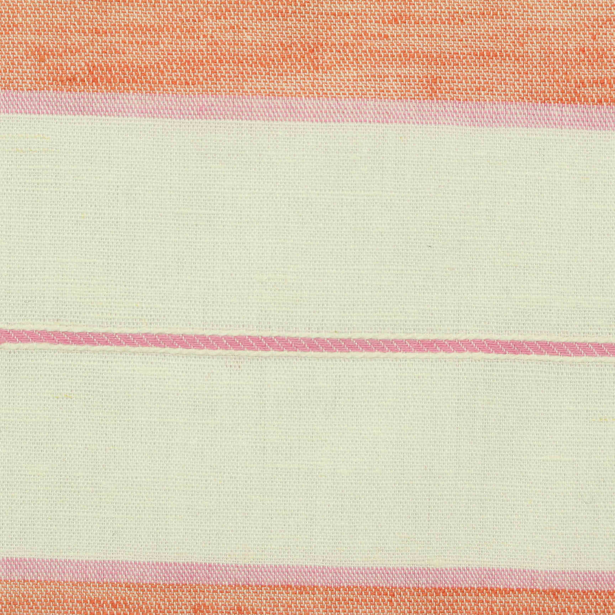 Orange Horizontal-Stripe Woven