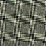 Black Plaid Woven, Linen-Cotton