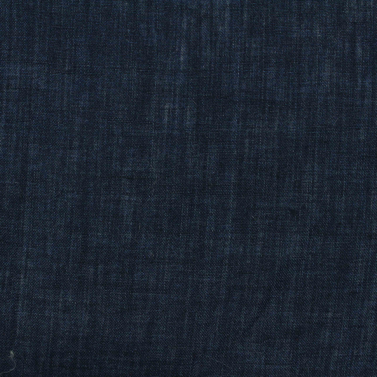 Yarn-Dyed 100% Linen Woven Fabric, 128 gsm — Navy