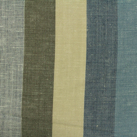 White Vertical-Stripe Woven, Viscose, 145 gsm