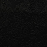 Black Tone-on-Tone Floral Jacquard, Polyester