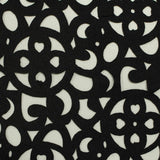 Black Floral Scuba Knit, Polyester