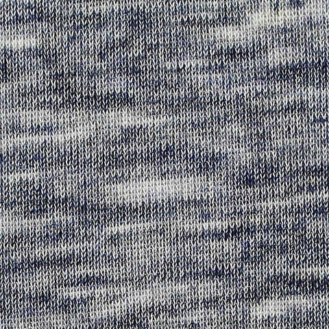 Blue Marl Rib Knit, Poly-Viscose, 232 gsm
