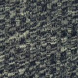 Navy Marl Rib Knit, Poly-Cotton — texture