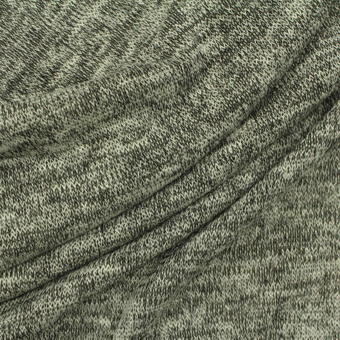 Grey Marl Jersey Knit, Viscose-Poly, 151 gsm