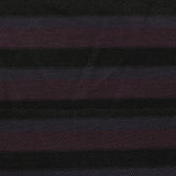 Black Horizontal-Stripe Jacquard, Poly-Cotton