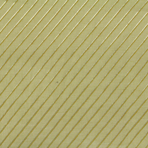 Pale Yellow Stripe Jacquard, Poly-Cotton