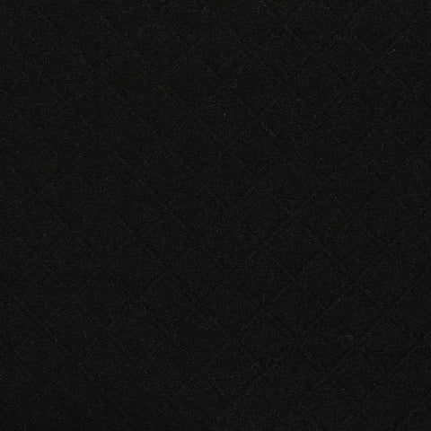 Black Tone-on-Tone Diamond Jacquard, Polyester, 280 gsm