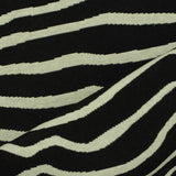 Black Zebra Jacquard, Cotton-Poly