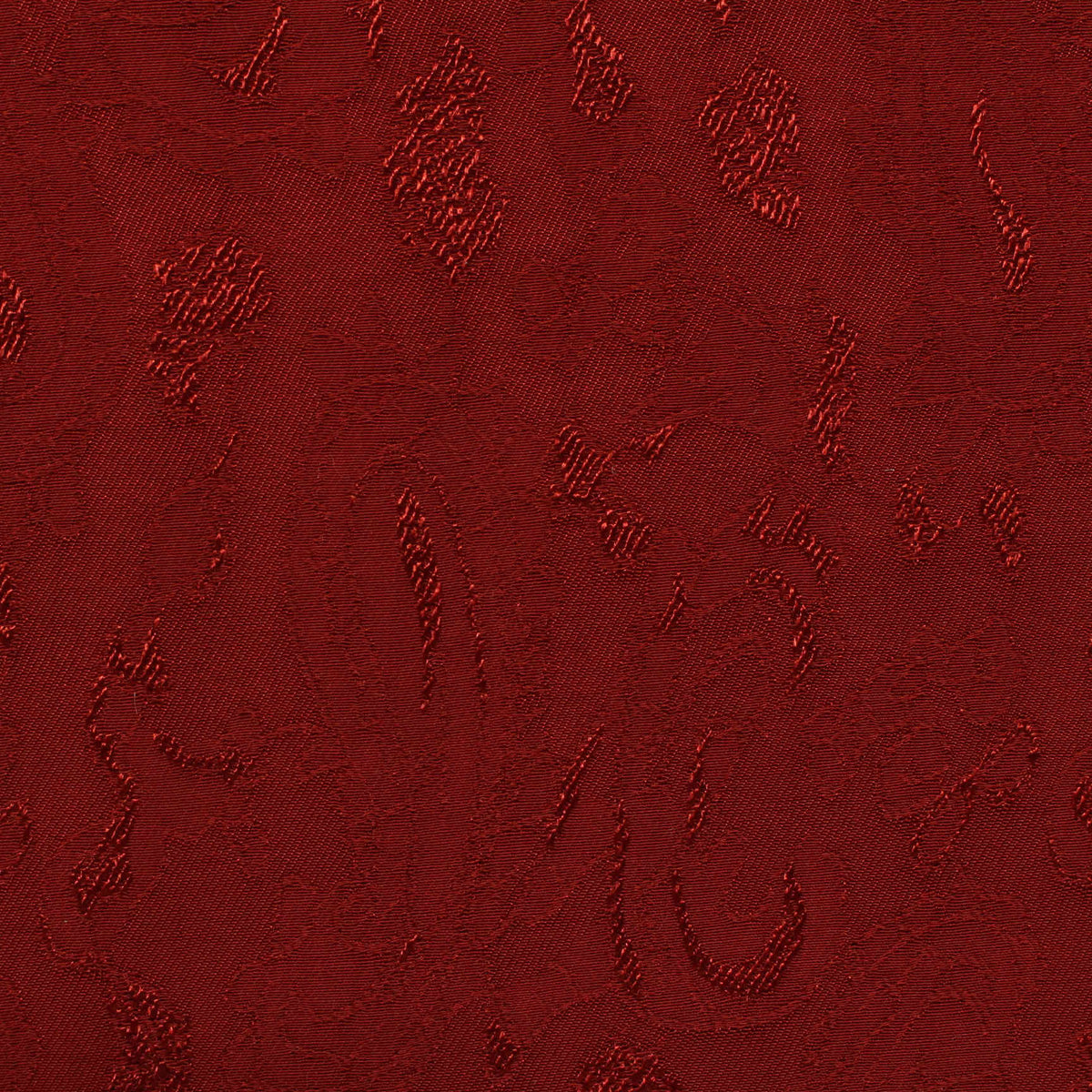 Red Abstract-Floral Jacquard, Viscose
