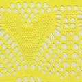 Yellow Bold-Heart Jacquard, Polyester