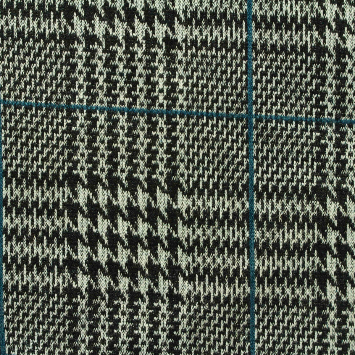 Black Houndstooth Jacquard, Polyester, 315 gsm