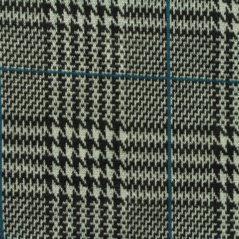 Black Houndstooth Jacquard, Polyester, 315 gsm