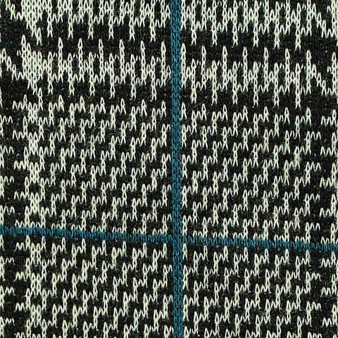 Black Houndstooth Jacquard, Polyester, 315 gsm