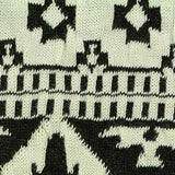 Black Geometric-Diamond Jacquard, Polyester — texture