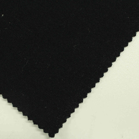 Cotton Scuba Knit Fabric, 275 gsm — Black