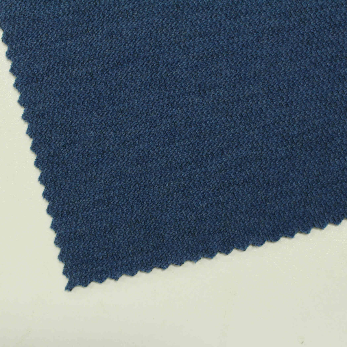 Heathered Blue Marl Knit, Wool-Cotton
