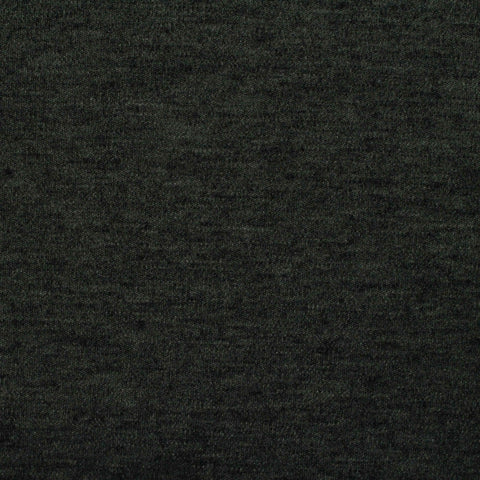 Dark Grey Marl Interlock Knit, Wool-Poly