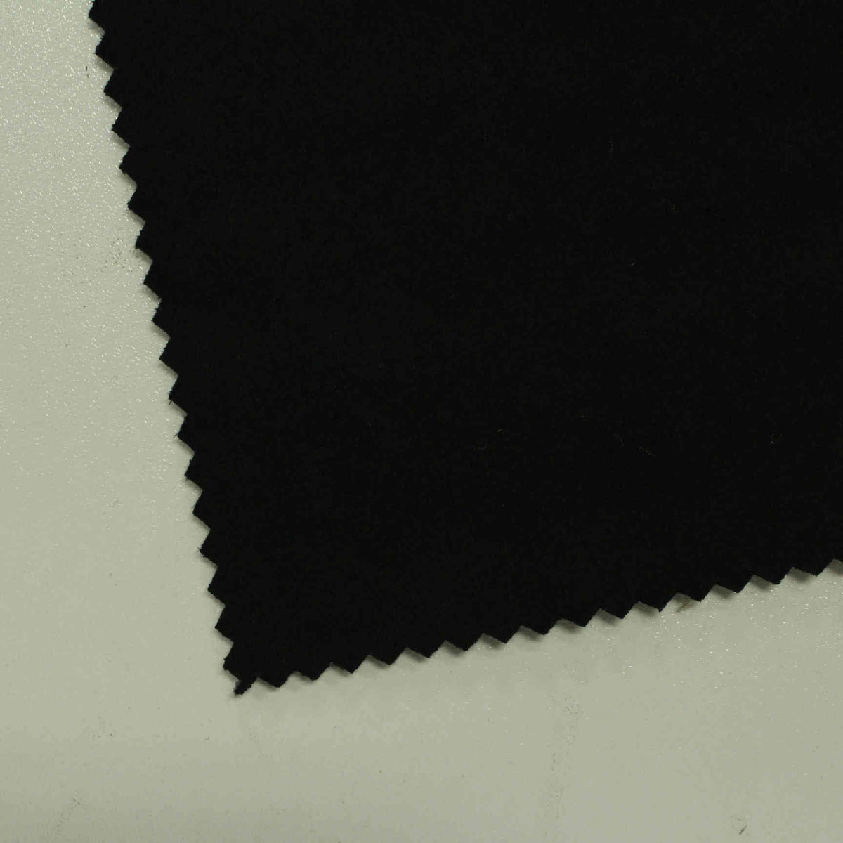 Polyester Stretch Faux Suede Fabric, 450 gsm — Black
