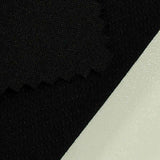 Polyester Viscose Stretch Scuba Knit Fabric, 300 gsm — Black — texture