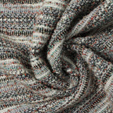 White Horizontal-Stripe Jacquard, Poly-Cotton