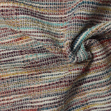 White Horizontal-Stripe Jacquard, Poly-Cotton