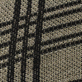 Gold Check Chunky Knit, Poly-Metallic