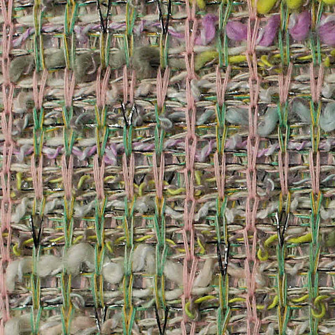 Pastel Pink Textured Chunky Knit, Poly-Cotton