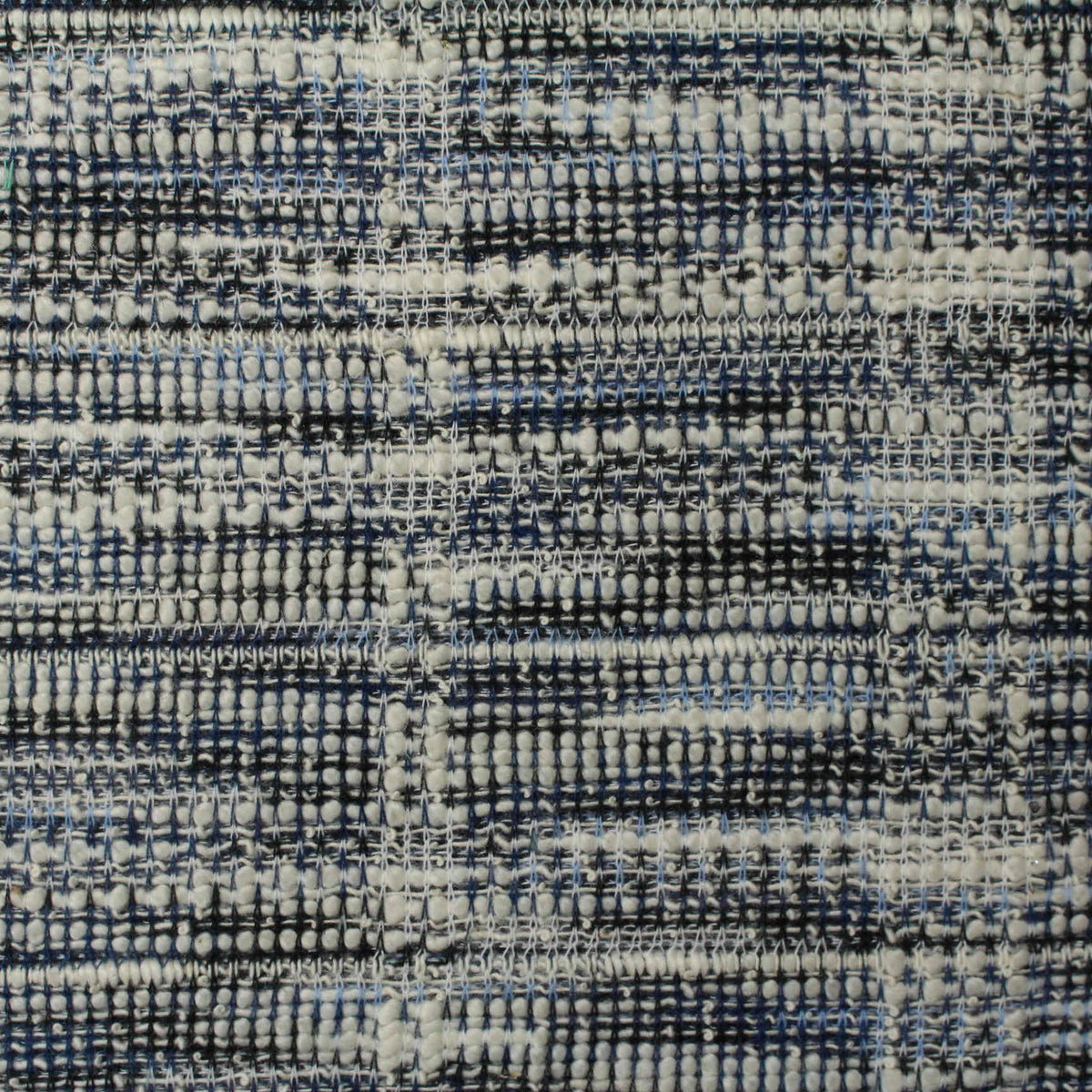 Heathered Blue Marl Chunky Knit, Poly-Cotton