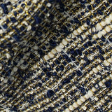 Polyester Cotton Metallic Chunky Knit Fabric, 195 gsm, 160 cm — Brown — texture