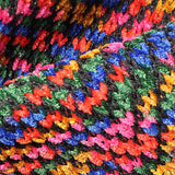 Multicolor Marl Chunky Knit, Polyester — texture
