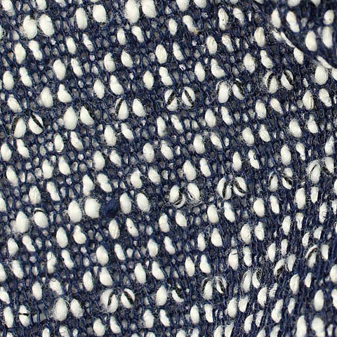 Dark Blue Marl Chunky Knit, Cotton-Poly, 366 gsm