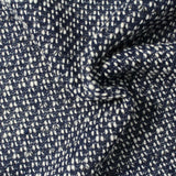 Dark Blue Marl Chunky Knit, Cotton-Poly