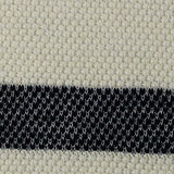 Black Stripes Chunky Knit, Cotton-Poly — texture