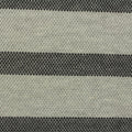 Black Horizontal-Stripe Chunky Knit, Cotton-Poly