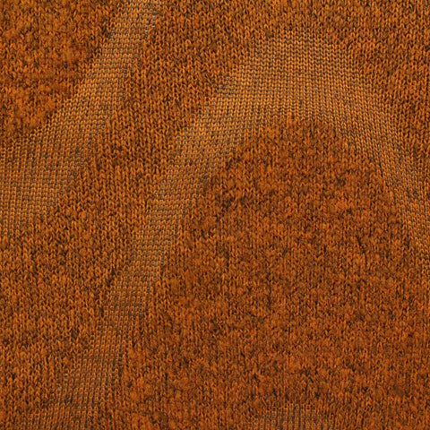 Orange Marl Chunky Knit, Polyester, 279 gsm