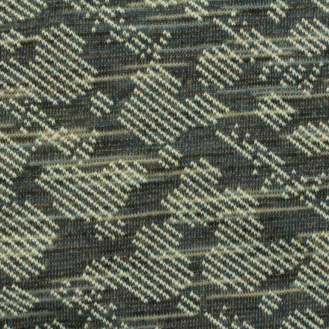 Dark Grey Geometric-Zigzag Jacquard, Cotton-Poly