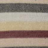 Black Horizontal-Stripe Chunky Knit, Poly-Metallic