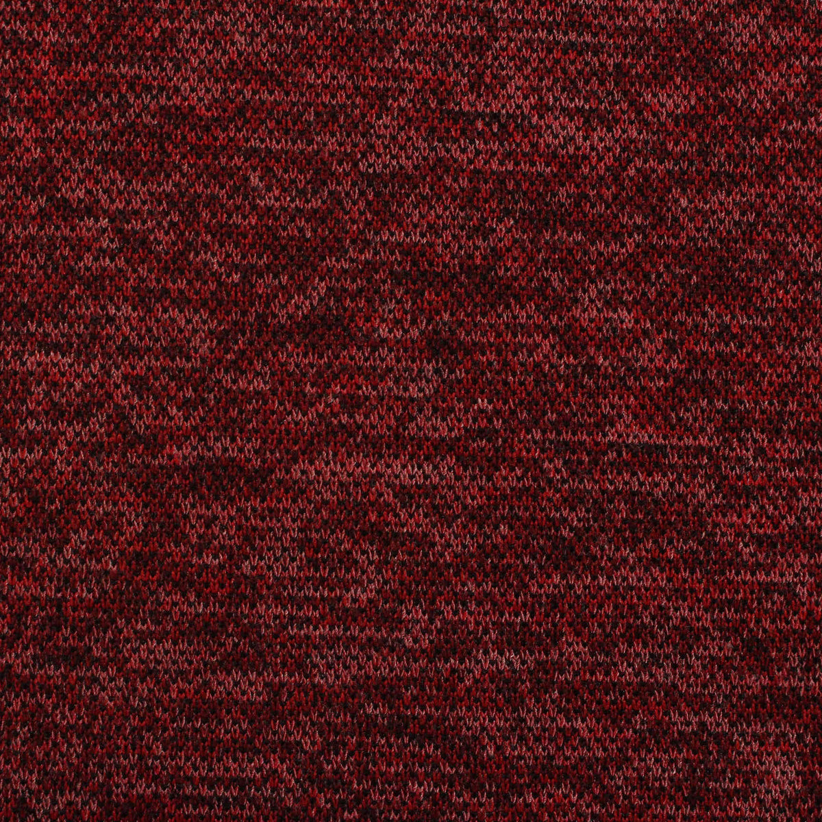 Red Marl Rib Knit, Polyester, 260 gsm