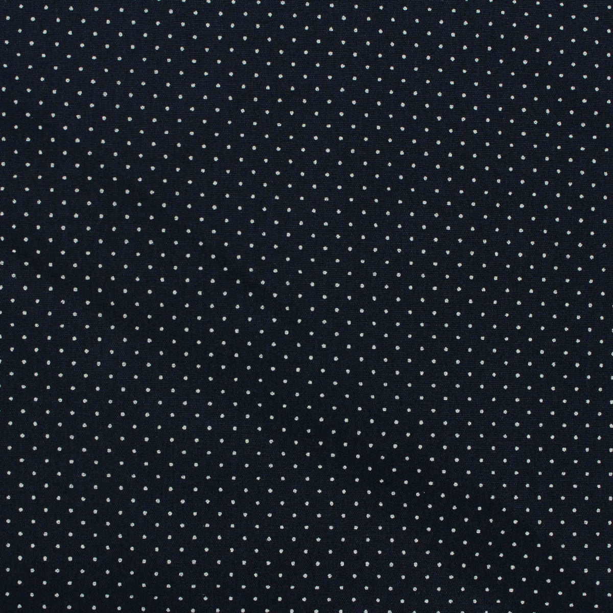 White Dots Poplin, Cotton-Poly, 111 gsm