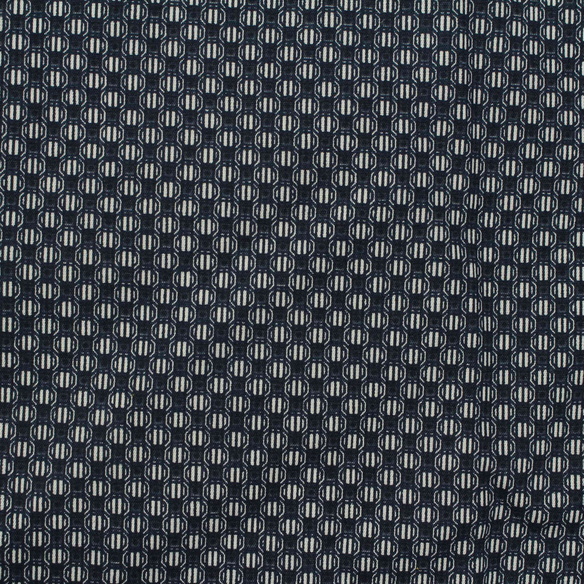 Jacquard 100% Cotton Poplin Fabric, 112 gsm, 145 cm — Navy