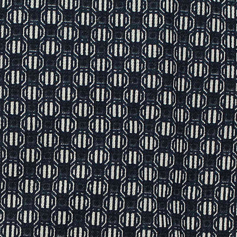 Jacquard 100% Cotton Poplin Fabric, 112 gsm, 145 cm — Navy